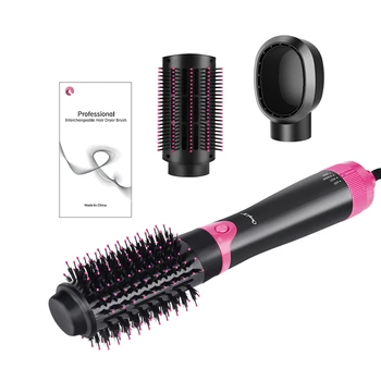 

3 In 1 Blow Dryer Hair Comb Straightener 3 Gears Adjusted Hair Curling Iron Hair Dryer Curler Volumizing BrushWet Dry Use