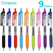 Climemo Gel bolígrafos para la escuela suministros de oficina Multicolor tipo de prensa lindo artículo de papelería para estudiante 0,5mm bolígrafo para escribir(China)