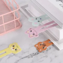30 шт./кор. с милыми животными, закладка для книги мини Бумага линейка книги зажимы дневник ярлык сообщение Канцелярские Товары для офиса, школы студентов Бумага линейка