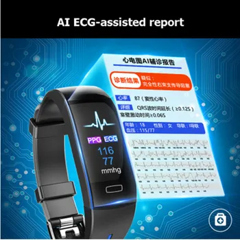 

Sports Smart Watch ECG PPG Heart Rate Blood Pressure Smart Bracelet Watch Sport Blue tooth Watch For iphone xiaomi Watch Fitness