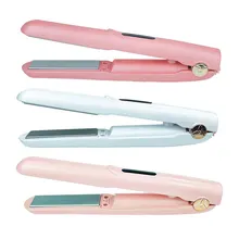 

USB Rechargeable Curling Iron Wireless Direct-Curling Dual-Purpose Portable Four-Speed Temperature Regulating Hair Straightener