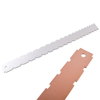 

New Dual Scale Guitar Neck Ruler Notched Straight Edge Rulers For Check Fretboard Straightness Flat Frets Guitar Accessories