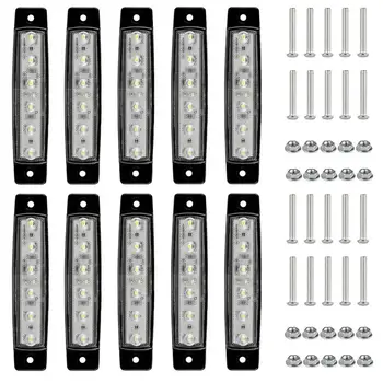 

4pcs white LED Navigation Lights Boat Marine Indicator Spot Light Marine Boat Car Auto Signal Yacht Sailing Light Strip New