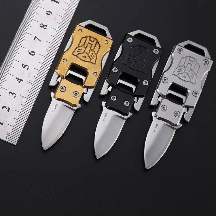 

Multifunctional Stainless Steel Mini Folding Knife Outdoor Survival Camping Tactical Portable Knife Transformer Knife