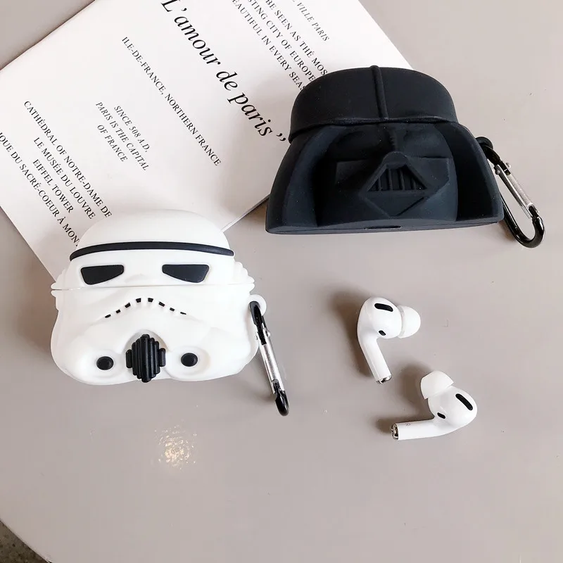 Чехол для наушников AirPods 3 Cool Black Warrior White Soldiers для AirPods Pro, bluetooth-гарнитура, мягкий силиконовый чехол с крючком