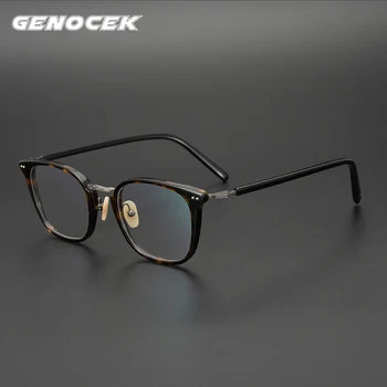 

New Luxury Classic Square Acetate Glasses Frame Men Women Brand Designer Optical Myopia Eyeglasses Frame Spectacles Fake Eyewear
