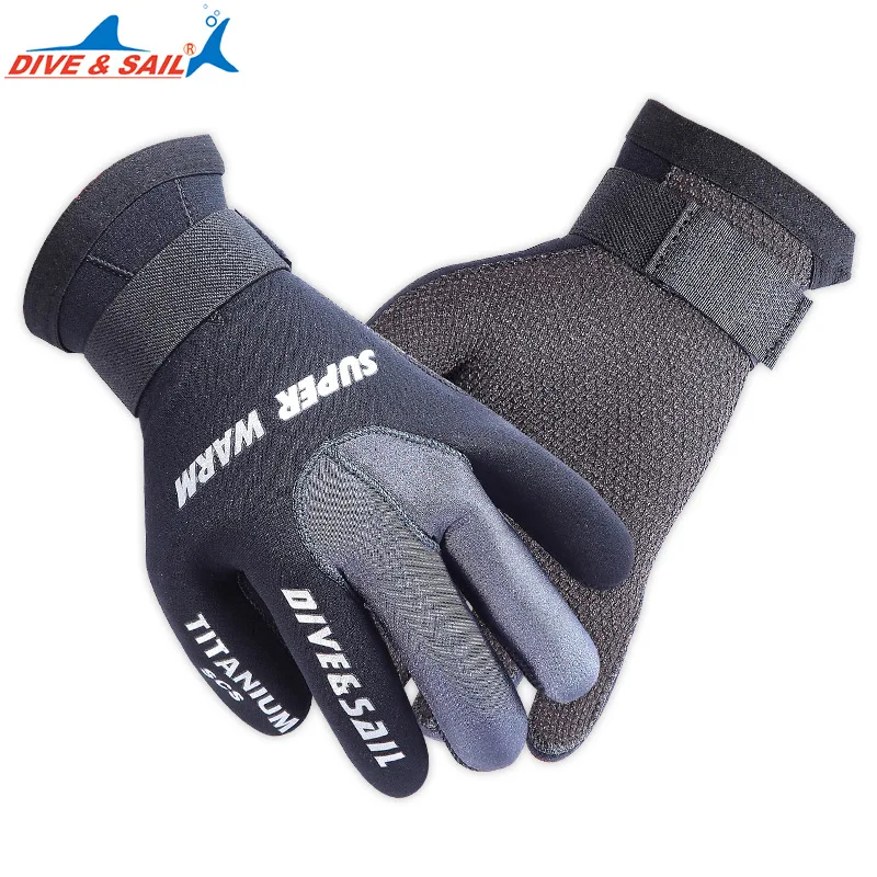 Men Women 3mm Neoprene Diving Gloves Full Finger Anti-scratch Antislip Warm Swimming Spearfishing Snorkeling Water Sports Gloves