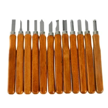 Резьба по дереву долотом Ножи для основных дерева лазерная резка DIY инструменты и подробный Деревообработка Гравировка Резки ручными инструментами 12 шт./компл