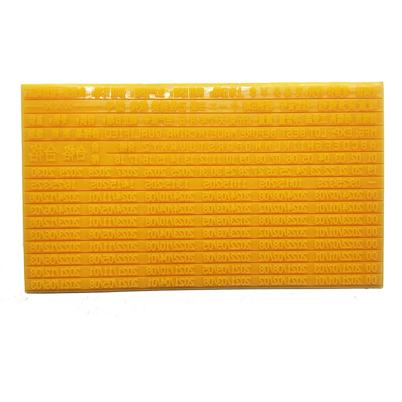 10 Cotton Pads Or 1Pc Expiration Number Printer Production Date Code Tools Manual Lot Mark Printing Machine Metal Wood Bottle