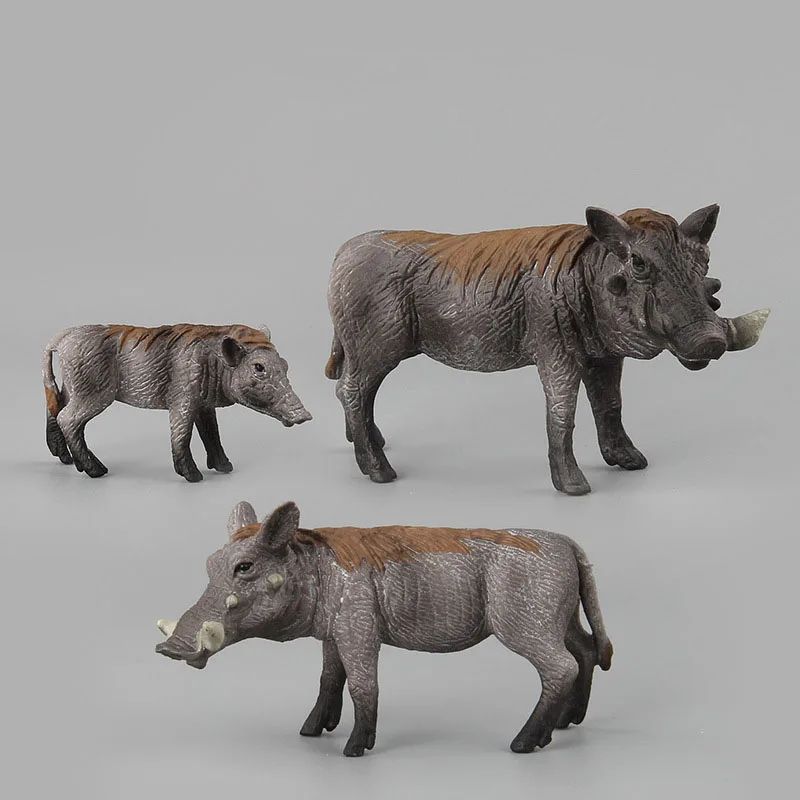 Моделирование оленя Warthog Lynx Mandrill Donkey Gibbon Porcupine Kiwi Bird Chimpanzee ПВХ фигурка модели