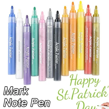 

Propylene Marker Pen Odorless Waterproof Bullet Tip Paint Drawing Pen Permanent Marker DIY Graffti Marker Office School Gift