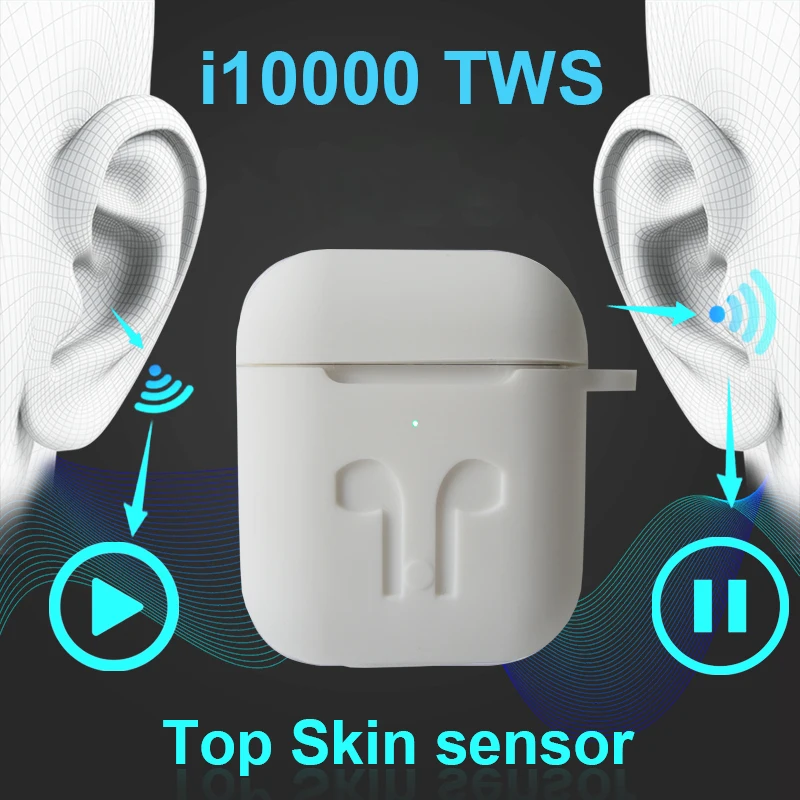 i10000 TWS Bluetooth Earphone GPS Locations for IOS Wireless Earphone Earbuds Headset For Smart Phone PK i200 i500 i90000 TWS