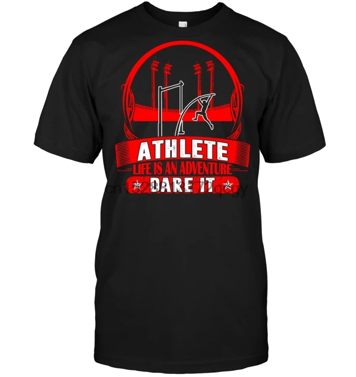 

Brand Athlete Life Is An Adventure Dare It T-Shirt 2020 Men Short Sleeve T-Shirt