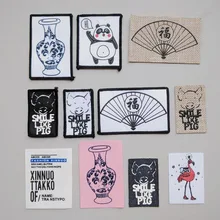 Модные буквы патч Одежда красочные декоративные аксессуары значок этикетка мультфильм узор китайские элементы