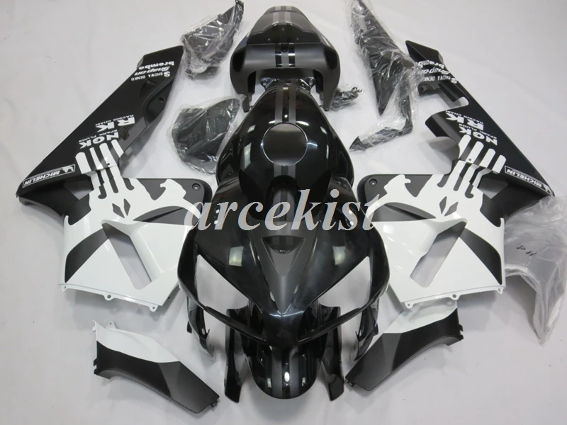 Литьевая Форма ABS мотоцикл полный обтекатель комплект подходит для CBR600RR cbr600 600rr F5 2005 2006 05 06 корпус набор черный белый хороший
