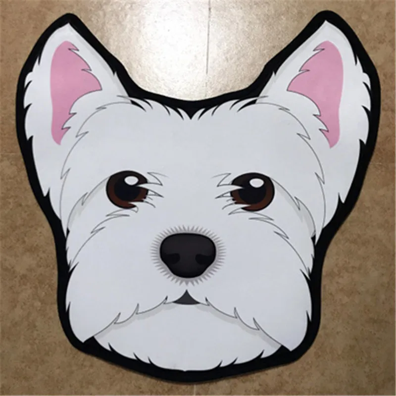 Футболка с принтом милый Бигль Французский бульдог домашнее животное моделирование плюшевый Противоскользящий впитывающий влагу коврик офисный поворотный стул Подушка X2372