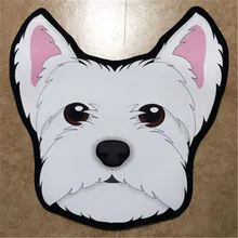 Футболка с принтом милый Бигль Французский бульдог домашнее животное моделирование плюшевый Противоскользящий впитывающий влагу коврик офисный поворотный стул Подушка X2372