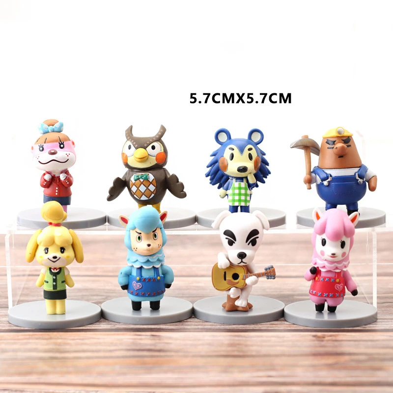 animal crossing anime figures cute kawaii Animal Crossing Dream Island animal image Family portrait set of 16 gifts for children dragon ball z toys