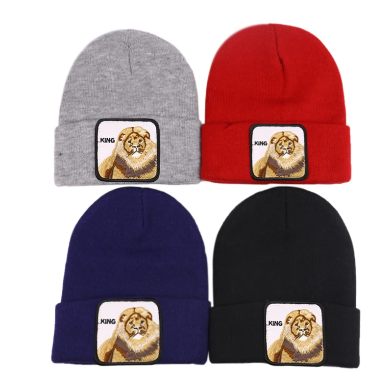 Winfox новые теплые вязаные зимние шапки с животными для женщин gorros Mujer invierno Skullies Bonnet Унисекс Beanie cap Прямая поставка