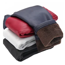 VEENIBEAR/осенне-зимние штаны для девочек леггинсы из искусственной кожи для девочек детские штаны для девочек возрастом От 3 до 9 лет