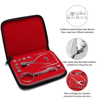 

1 Set Dental Rubber Dam Perforator Puncher Teeth Care Pliers Orthodontic Material Dentist Lab Device Equipment With Storage Bag