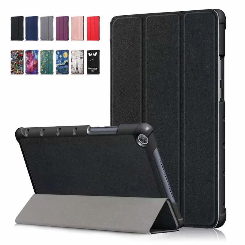 

for Huawei MediaPad M5 Lite 8 inch Tablet Folding Folio PU Leather Case Stand Cover