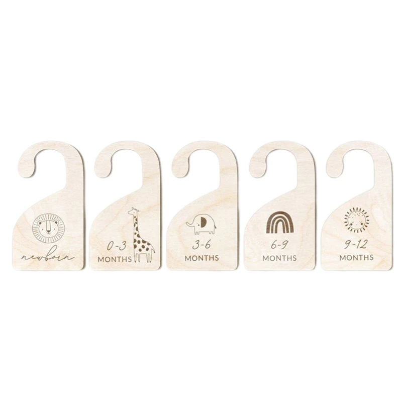 Wooden Divider Organizer Hanger Baby Storage Organizer Hanger 77jb