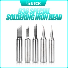 

QUICK 936 Silver Soldering Iron Tip Set USB Desoldering Pump Welding Tools Rework Soldering Station Repair Head Tool Kit