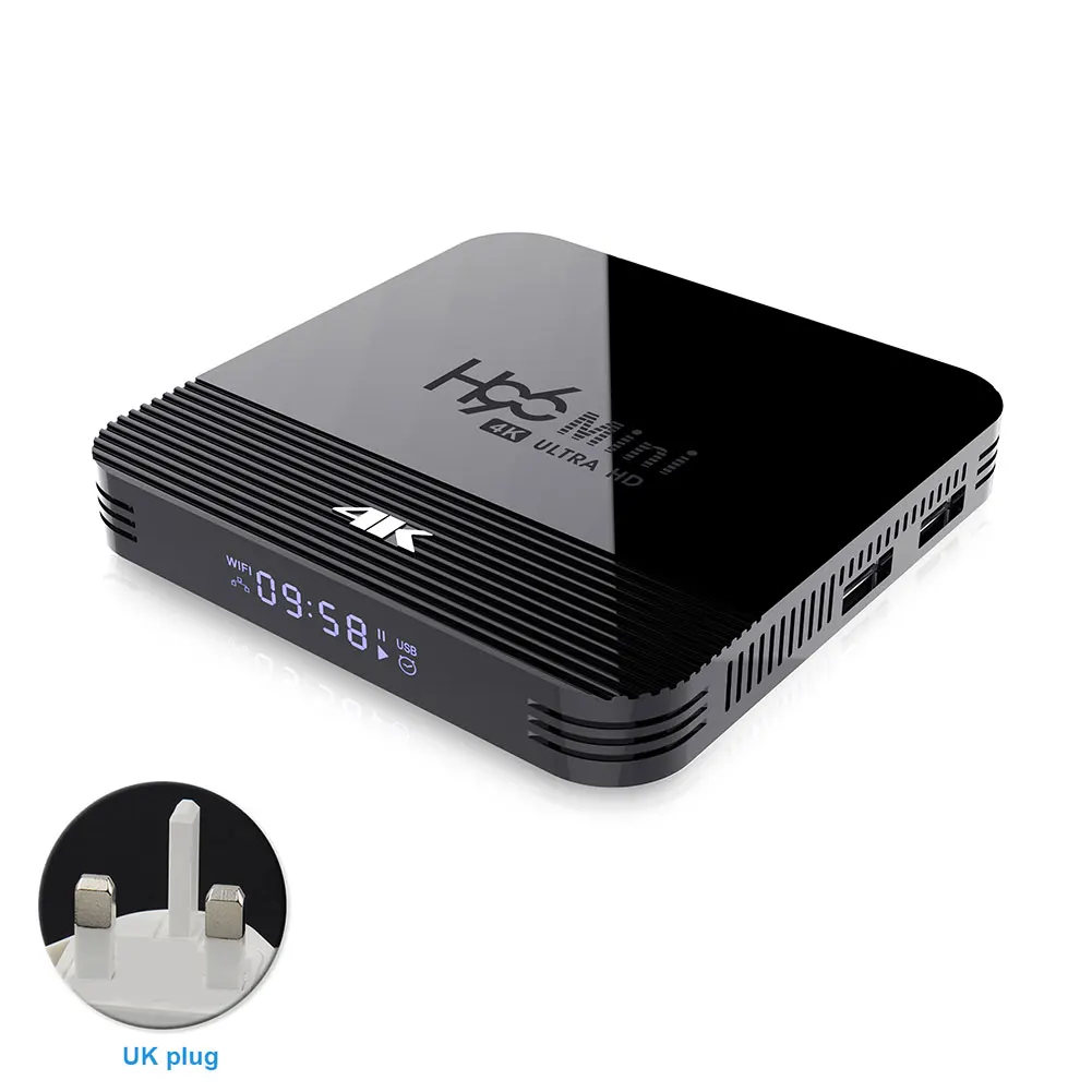 1G 8G H8 RK3228 set top TV Box 3D Dual Band 4 ядра 4K смарт-5 г 2,4 WI-FI Media Player приемник цифровые часы для Android 9,0 - Цвет: 1G 8G