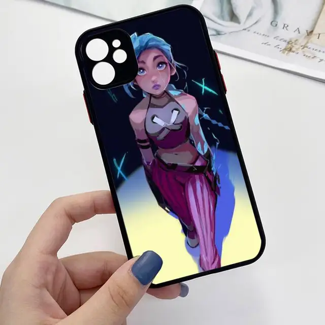 Arcane jinx Phone Case For iPhone 13 12 11 Mini Pro XR XS Max 7 8 Plus X Matte transparent Back Cover a12
