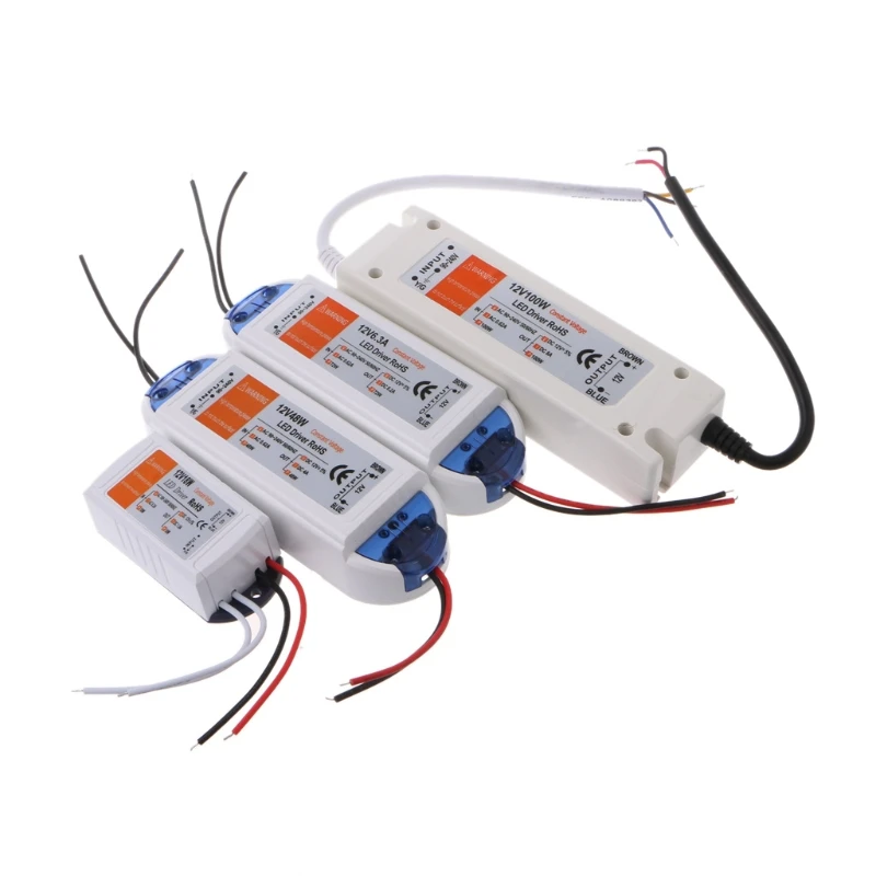 12V 4A 48W блок питания AC/DC адаптер трансформатор переключатель питания 90 V-265 V для светодиодной ленты света