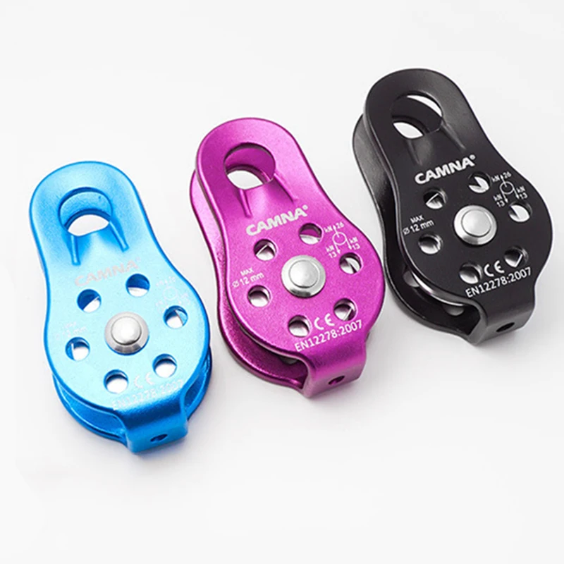 Outdoor Climbing Caves Pulley Fixed Single Pulley Crossing Rescue Tools Surface polishing process smooth use