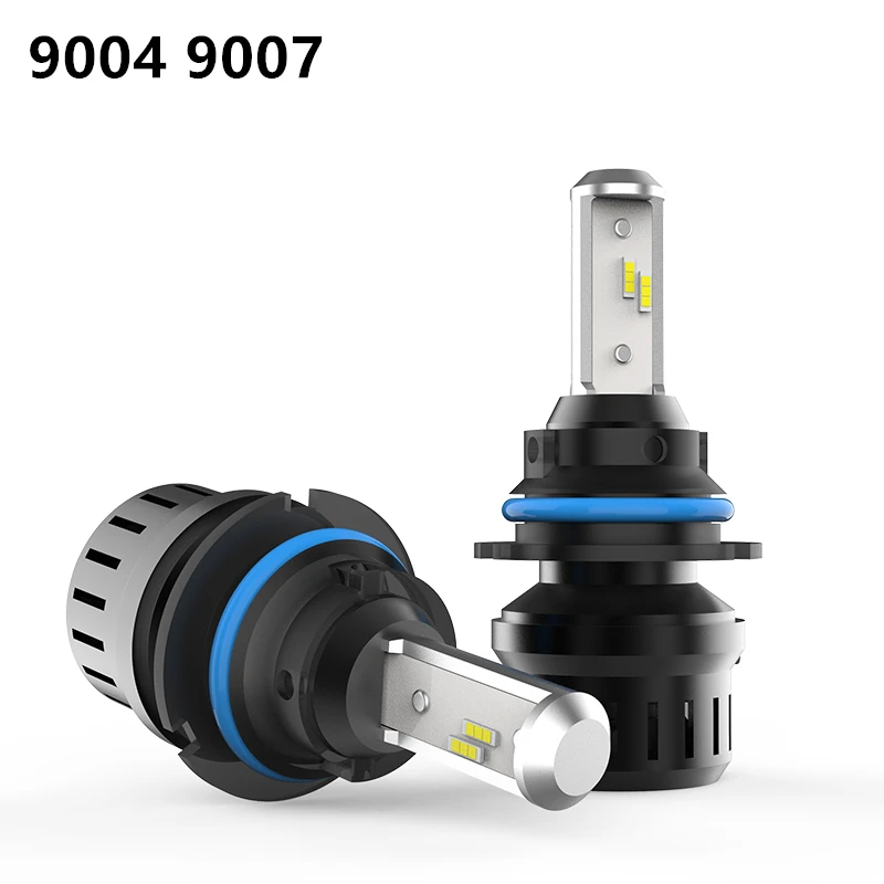 2 шт. автомобильная светодиодная лампа для фары M9 6500 к 50 Вт 5000Lm H1 H3 H4 H7 H8/9/11 лет H11 9004/9007 9005/9006 880/881 Водонепроницаемый фары лампы - Испускаемый цвет: 9004 9007