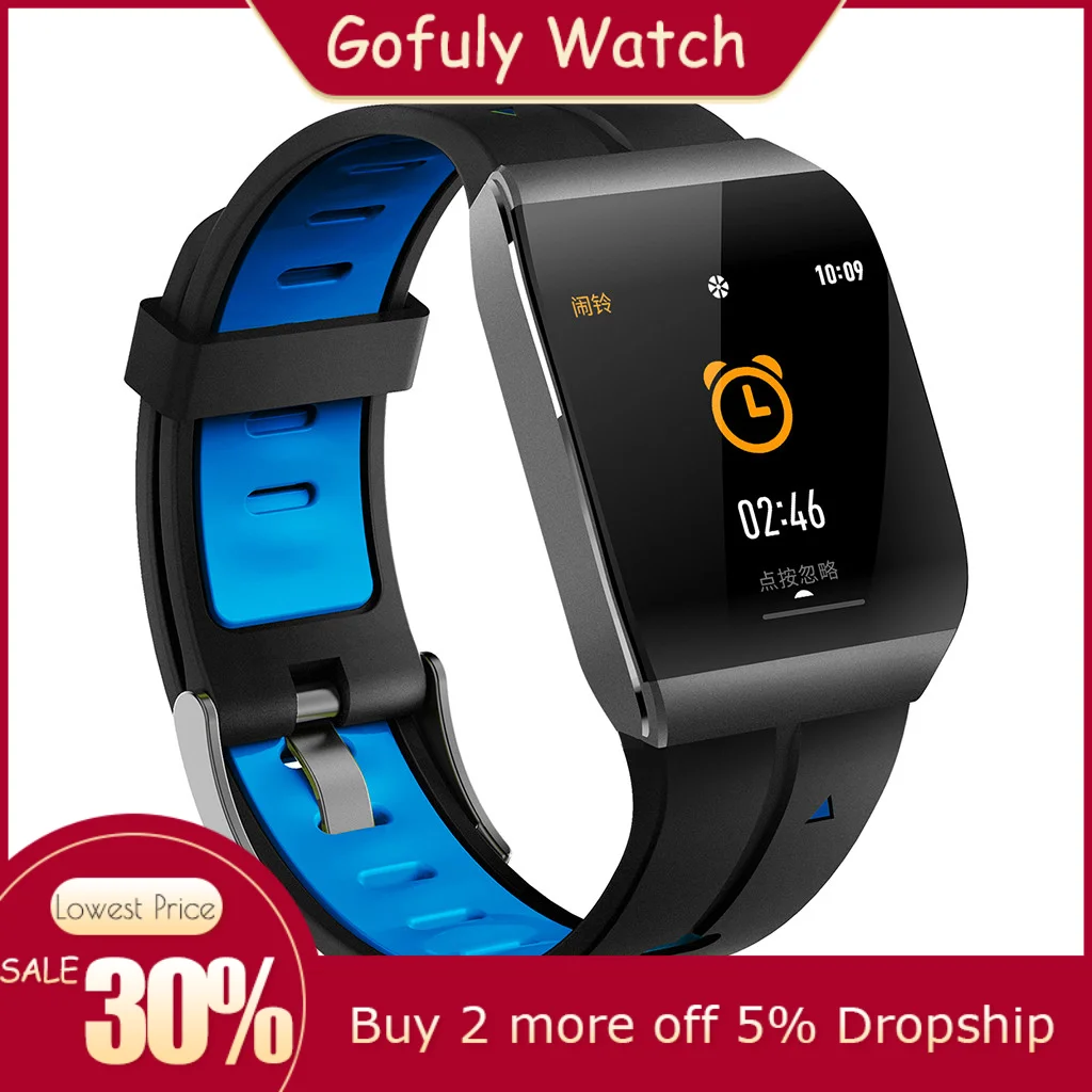 waterproof sports smart watch heart rate blood pressure monitor for ios android