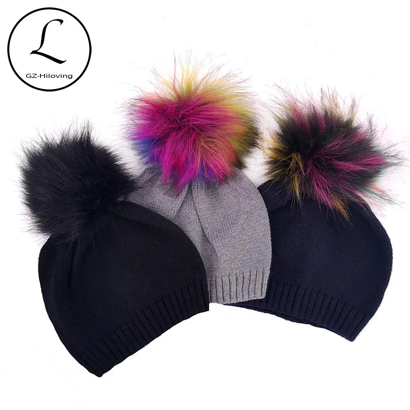 Katun Lembut Merajut Beanies Topi 
