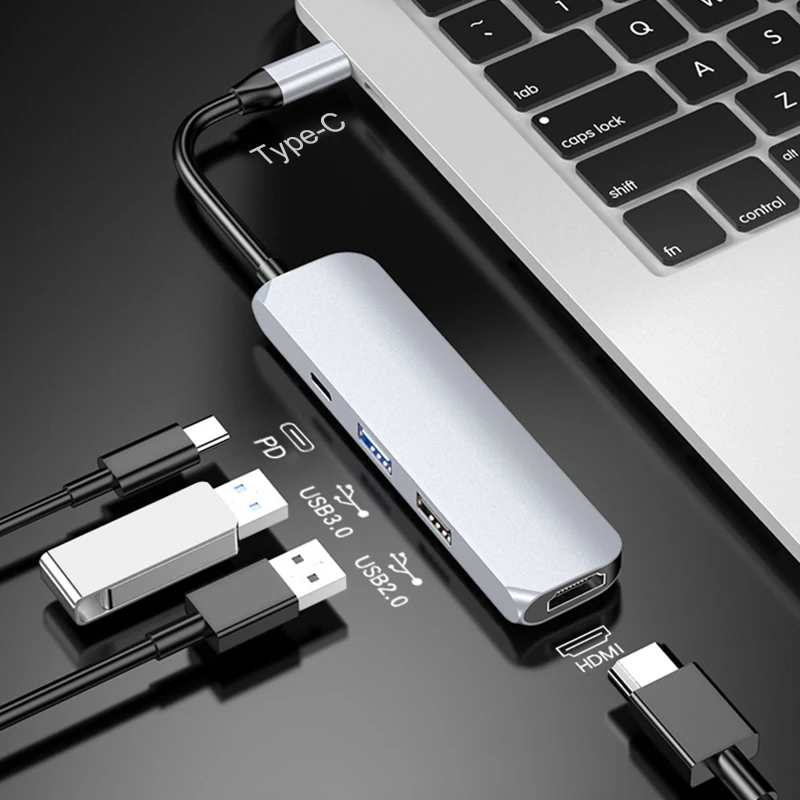 

USB C HUB USB 3.0 HUB HDMI Adapter Dock for MacBook Pro Accessories USB-C Type C 3.1 Dispenser 2 USB Ports C HUB