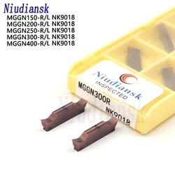 10PCS MGGN150R MGGN200R MGGN250L MGGN300R MGGN400-R NK9018 Grooving Carbide Inserts CNC Lathe Tools Cutting Turning Tools MGGN-L