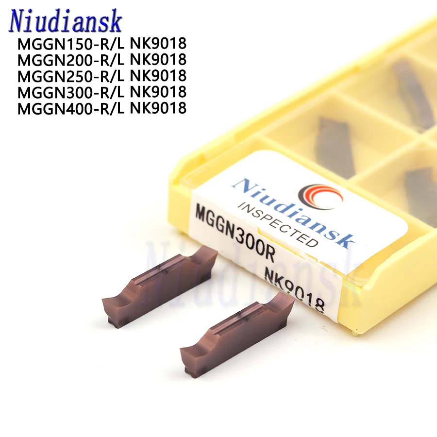 

10PCS MGGN150R MGGN200R MGGN250L MGGN300R MGGN400-R NK9018 Grooving Carbide Inserts CNC Lathe Tools Cutting Turning Tools MGGN-L
