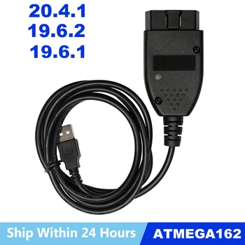 

Free shipping Car obd2 16pin diagnostic cable 19.6.2 for Kline and CAN BUS ATMEGA162+16V8+FT232RL