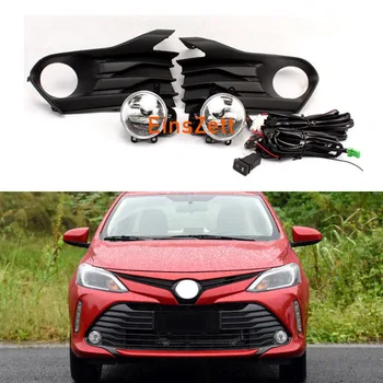 

1set Car Fog Light Assembly For Toyota VIOS 2017~ON Front Bumper Lamp Halogen Bulb Day Light with Wiring Switch