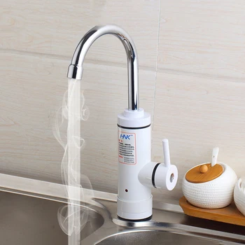 

Kitchen Instant Tankless Electric Hot Water Heater Faucet Instant Heating Tap Water Heater with LED EU Plug