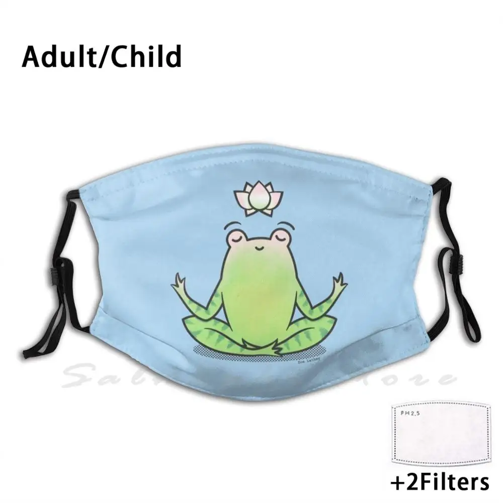 Маска дзен йога лягушка Йога дзэн Лотос медитация милые животные Zoe Lathey |