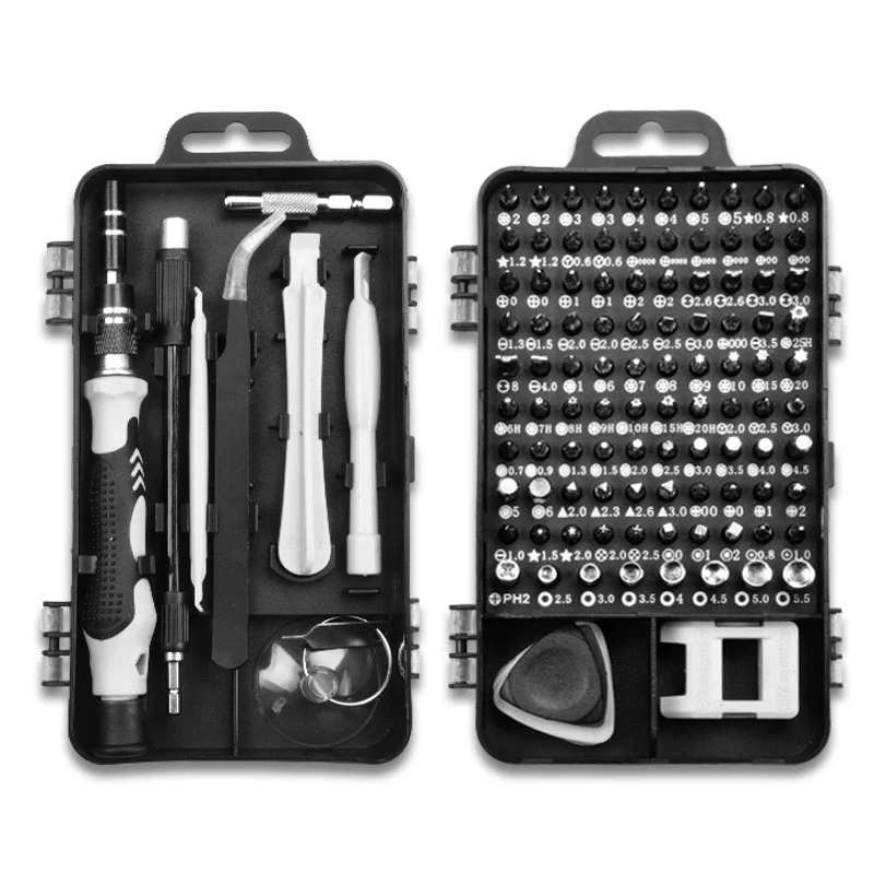 115 In1 Multi-function Screwdriver Set Manual Repair Toolbox Household Repair Disassembly Toolbox Cassetta Attrezzi Completa