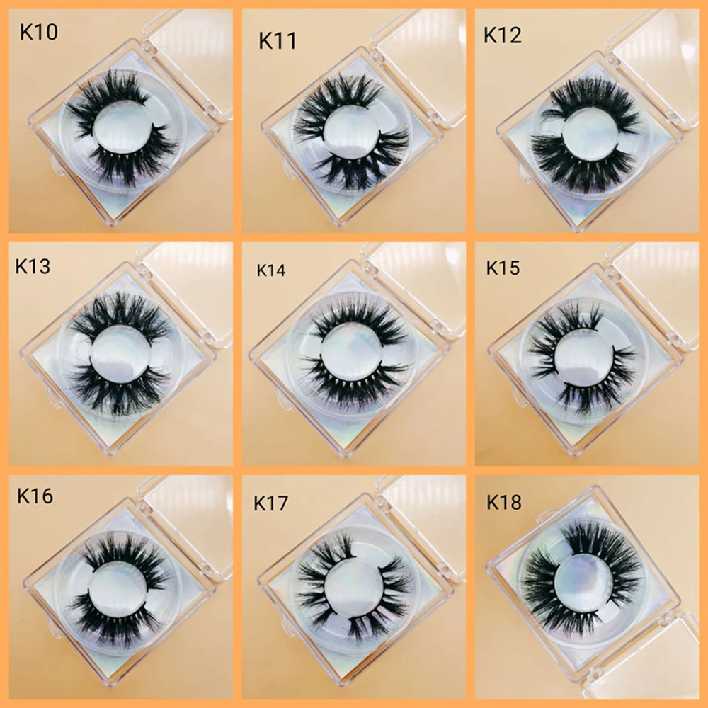

Makeup 5D mink lashes eyelash extension natural length volume eyelashes cruelty-free mink false eyelashes