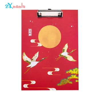

Chinese Style A4 Bronzing Board Clip Student Writing Pad Board Clip Exam Paper Clipfolder Office Student Supplies Stationery New
