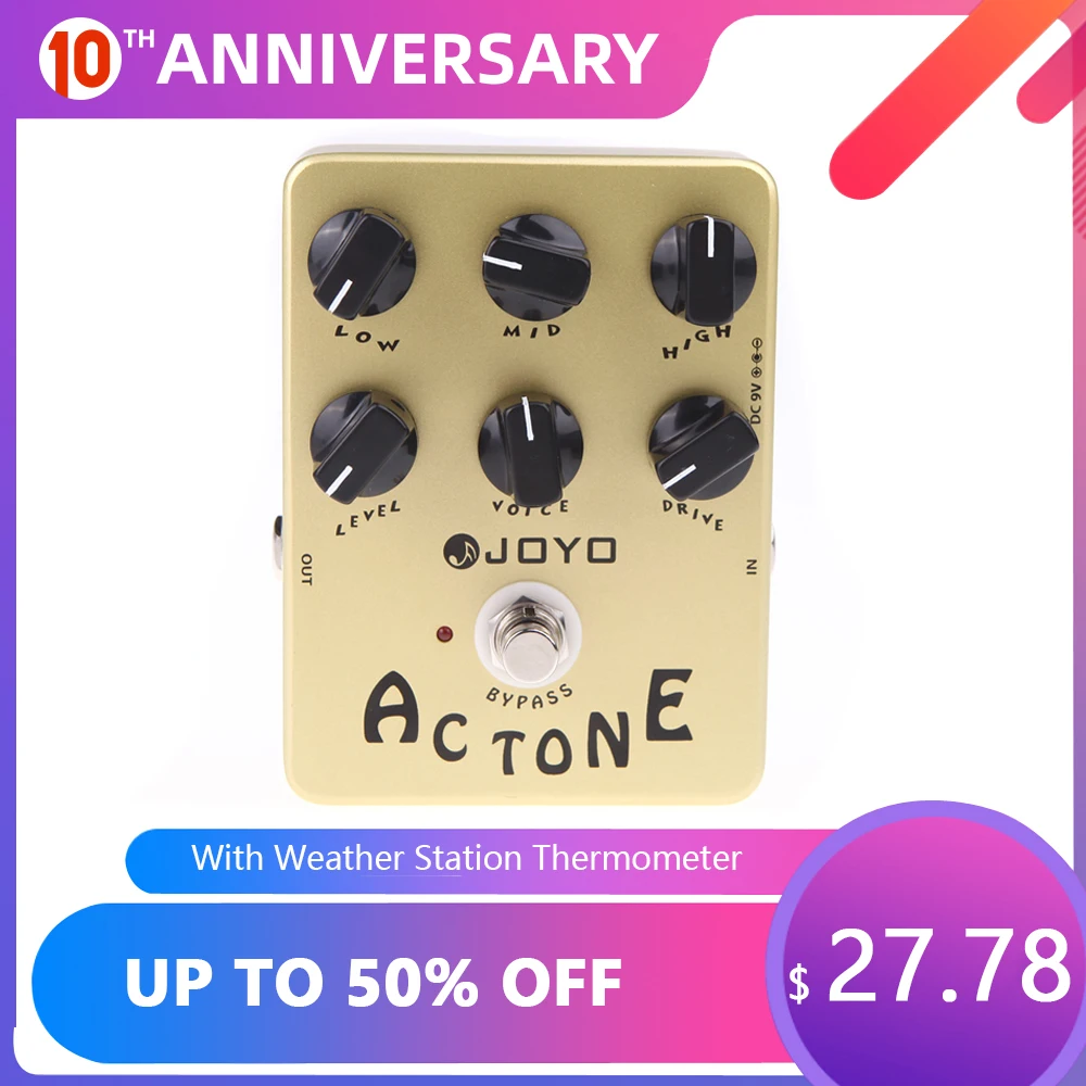 JOYO JF 13 AC Tone Vox Amp имитатор педаль гитарных эффектов True Bypass для электрогитары|Детали