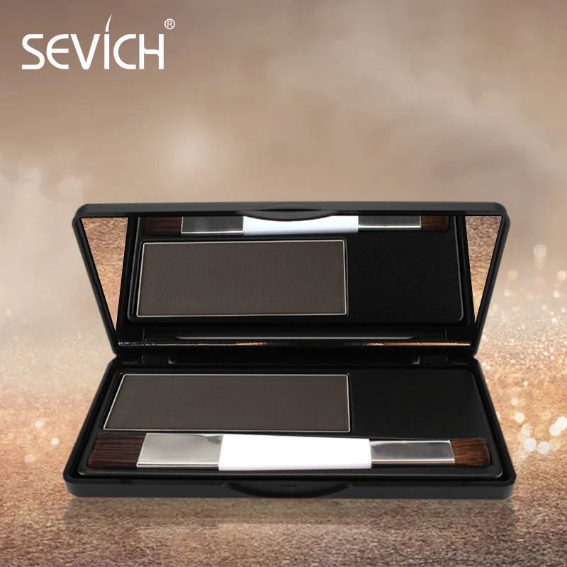 Hair Building Powder 8g Hair Shadow Powder Hair Root Touch-Up Hairline Modified Trimming Natural Cover Grey Beauty Eyebrow Powder With Brush