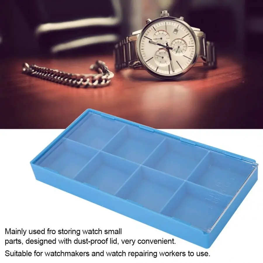 

Plastic Watch Parts Storage Box Organizer Watchmaker Repairing Tools Storage Tray Plastic Watch Display Container Watch Holder b