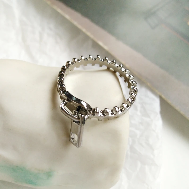 Timlee R020 новое кольцо из сплава на молнии с простой геометрией, модные аксессуары