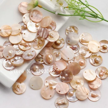 

100pcs/lot 20mm Natural Round Disk Mother of Pearl shell for DIY Jewelry Round Slice MOP mother of Pearl shell
